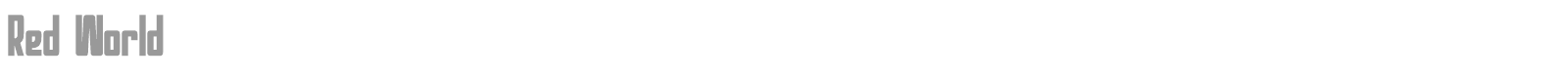 Red World font preview